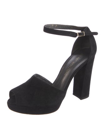 Stuart Weitzman Suede D'Orsay Pumps