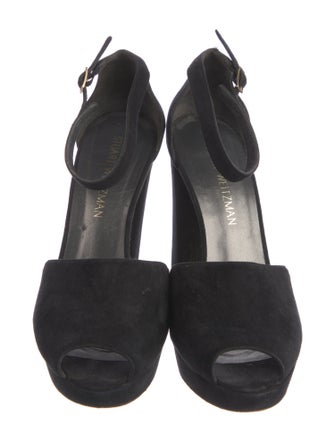 Stuart Weitzman Suede D'Orsay Pumps