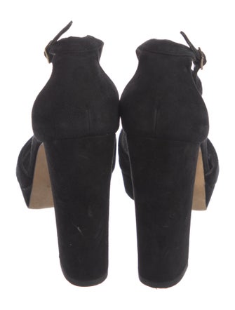 Stuart Weitzman Suede D'Orsay Pumps