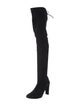 Stuart Weitzman Suede Lace-Up Boots