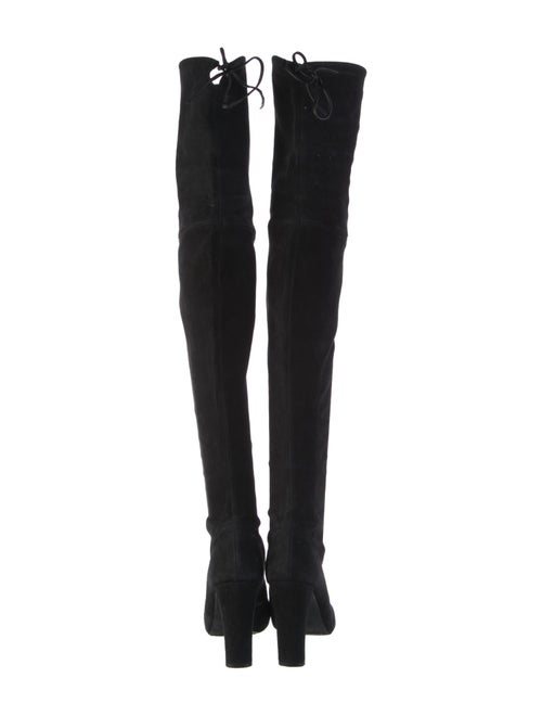 Stuart Weitzman Suede Lace-Up Boots