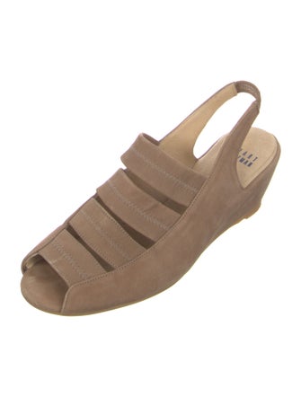 Stuart Weitzman Suede Slingback Sandals
