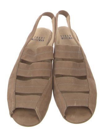 Stuart Weitzman Suede Slingback Sandals
