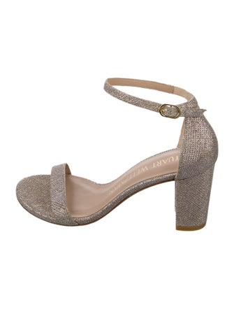 Stuart Weitzman Glitter Glitter Accents Sandals