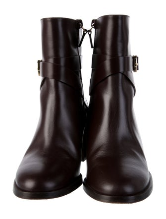 Stuart Weitzman Leather Moto Boots