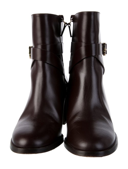 Stuart Weitzman Leather Moto Boots