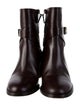Stuart Weitzman Leather Moto Boots