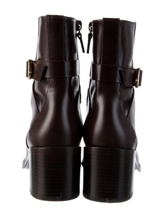 Stuart Weitzman Leather Moto Boots