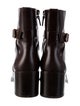 Stuart Weitzman Leather Moto Boots