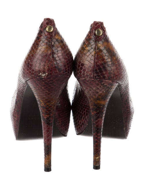 Stuart Weitzman Leather Animal Print Pumps