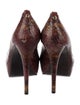Stuart Weitzman Leather Animal Print Pumps