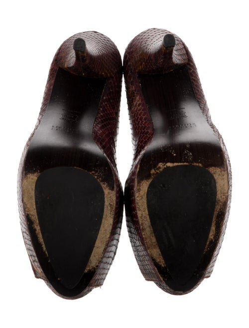 Stuart Weitzman Leather Animal Print Pumps