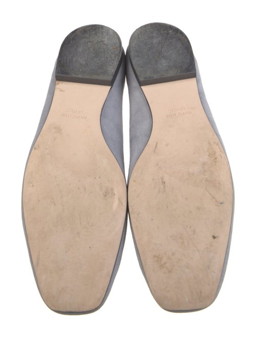 Stuart Weitzman Suede Tassel Accents Loafers