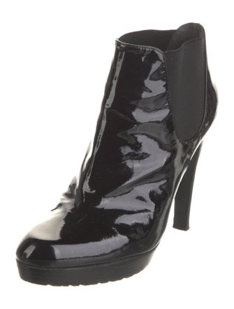 Stuart Weitzman Patent Leather Chelsea Boots