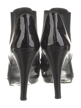 Stuart Weitzman Patent Leather Chelsea Boots