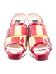 Stuart Weitzman Canvas Printed Slides