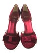 Stuart Weitzman Velvet Printed Sandals
