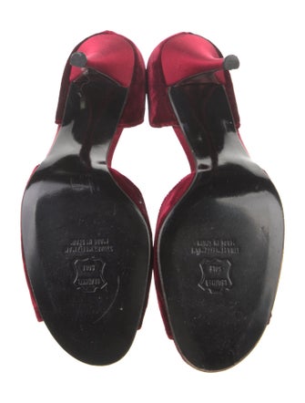 Stuart Weitzman Velvet Printed Sandals