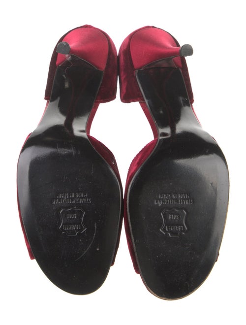 Stuart Weitzman Velvet Printed Sandals