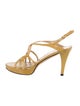 Stuart Weitzman Patent Leather Slingback Sandals