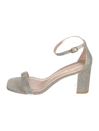 Stuart Weitzman Glitter Glitter Accents Sandals