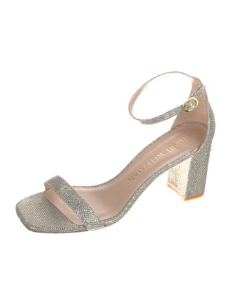 Stuart Weitzman Glitter Glitter Accents Sandals