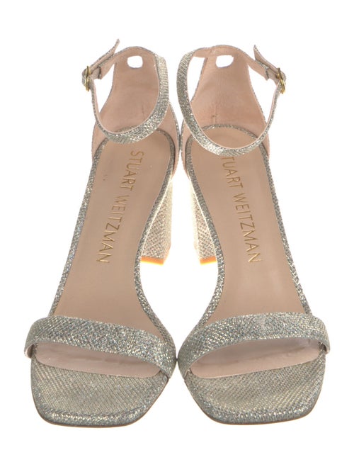 Stuart Weitzman Glitter Glitter Accents Sandals