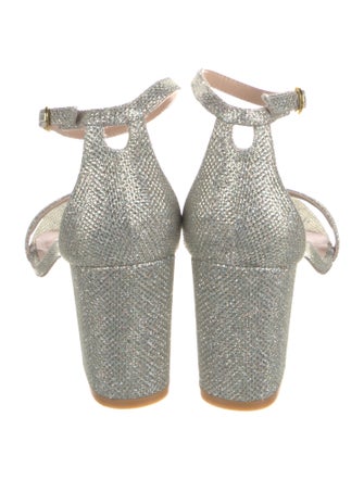 Stuart Weitzman Glitter Glitter Accents Sandals