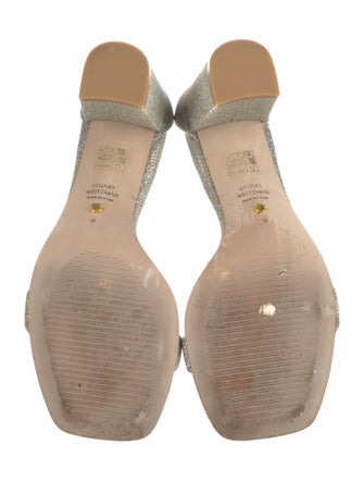 Stuart Weitzman Glitter Glitter Accents Sandals