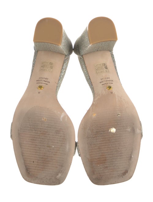 Stuart Weitzman Glitter Glitter Accents Sandals