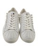 Stuart Weitzman Leather Beaded Accents Sneakers