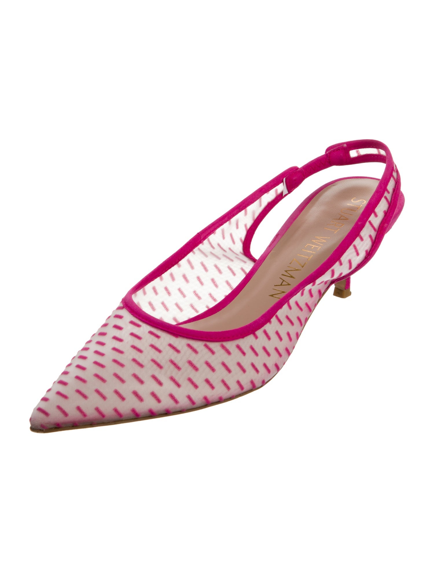 Stuart Weitzman Mesh Slingback Pumps