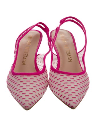 Stuart Weitzman Mesh Slingback Pumps