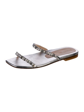 Stuart Weitzman Leather Slides