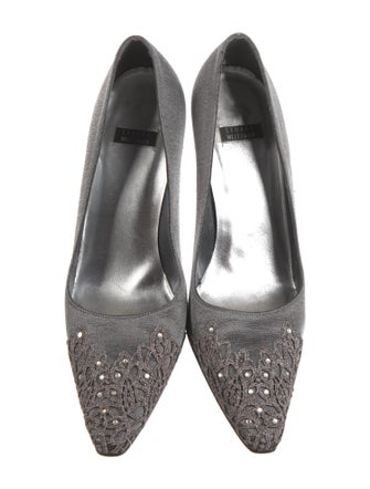 Stuart Weitzman Crystal Embellishments Pumps