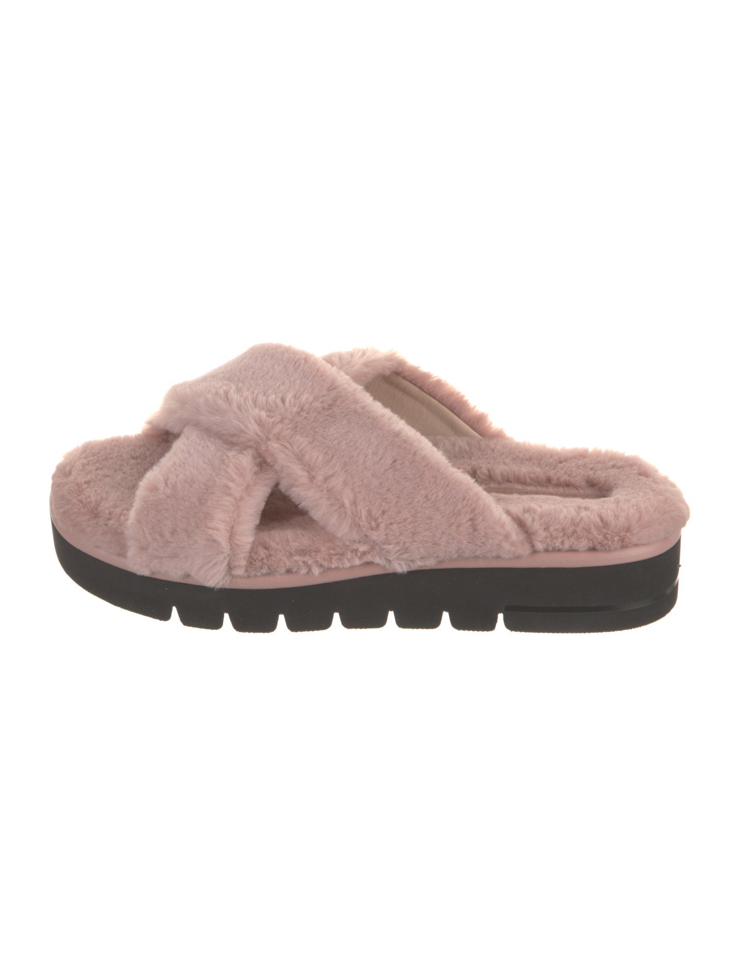 Stuart Weitzman Fur Slides