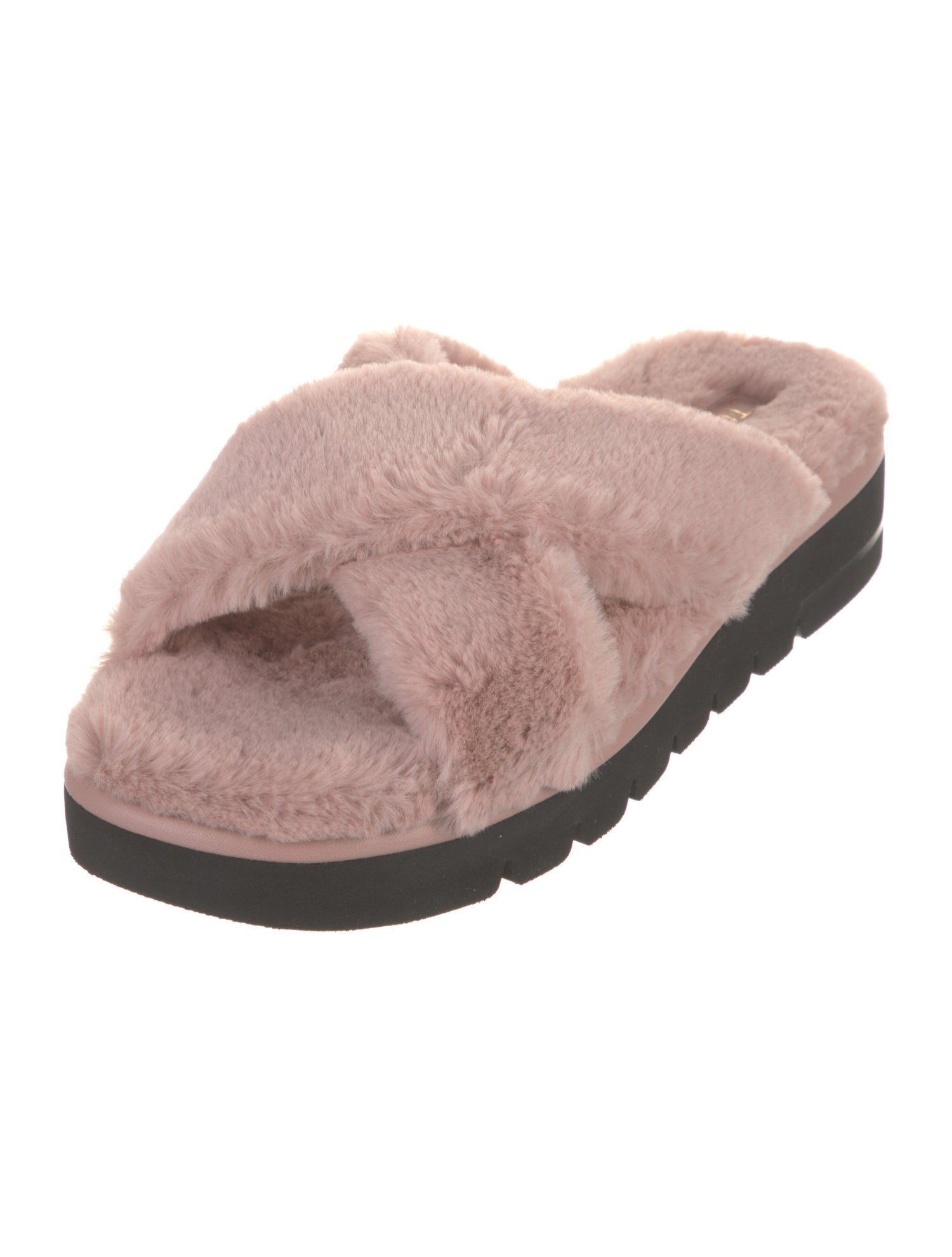 Stuart Weitzman Fur Slides