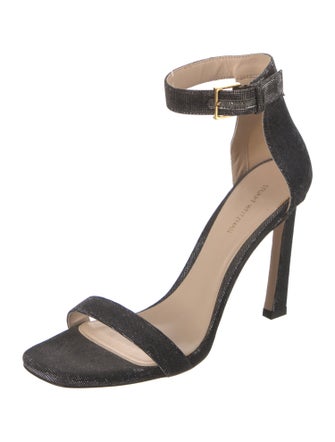 Stuart Weitzman Glitter Accents Sandals