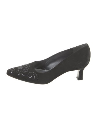 Stuart Weitzman Crystal Embellishments Pumps