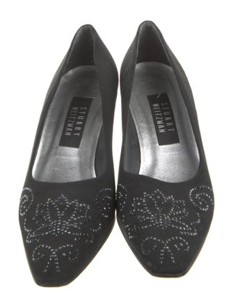 Stuart Weitzman Crystal Embellishments Pumps