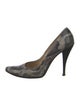 Stuart Weitzman Leather Animal Print Pumps