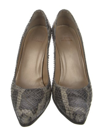 Stuart Weitzman Leather Animal Print Pumps