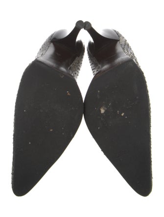 Stuart Weitzman Leather Animal Print Pumps