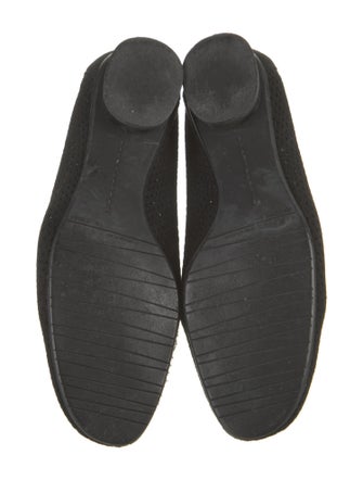 Stuart Weitzman Suede Lasercut Accents Flats