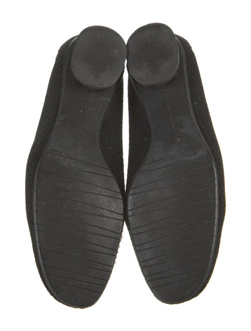 Stuart Weitzman Suede Lasercut Accents Flats