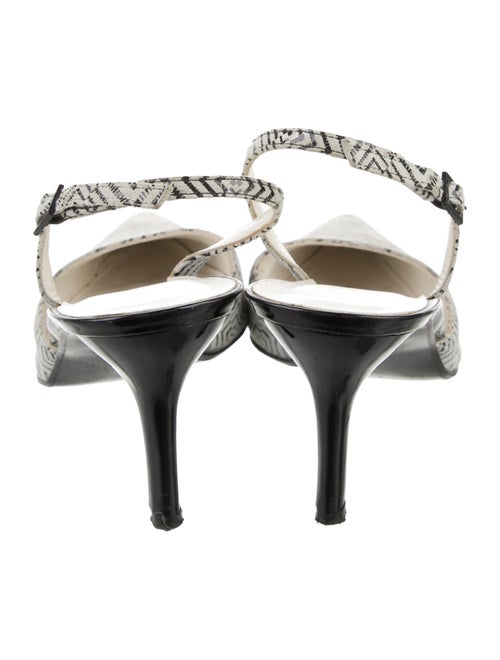 Stuart Weitzman Suede Printed Slingback Pumps