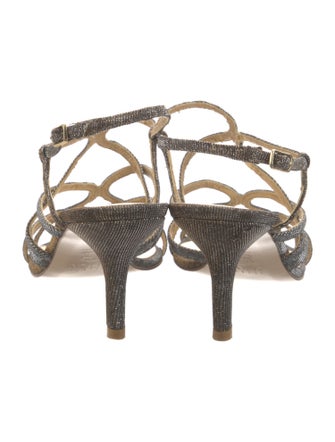 Stuart Weitzman Glitter Accents Slingback Sandals