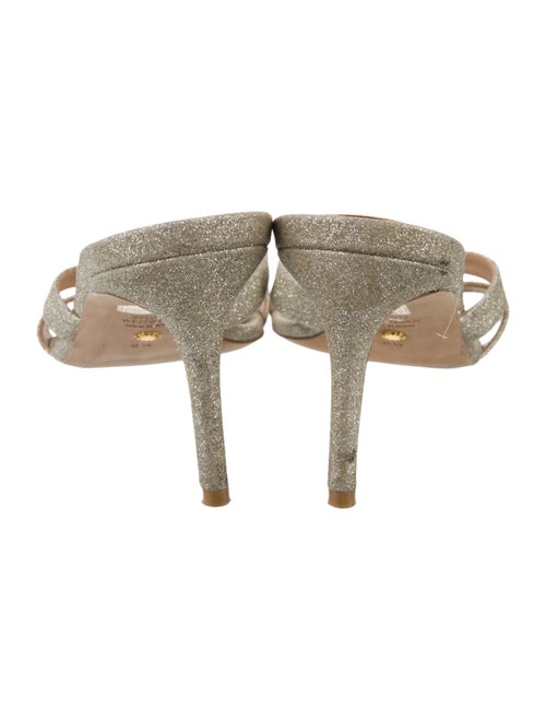 Stuart Weitzman Glitter Glitter Accents Slides