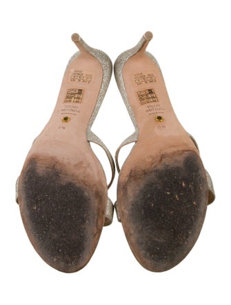 Stuart Weitzman Glitter Glitter Accents Slides