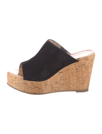 Stuart Weitzman Suede Slides